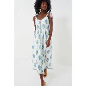 PINK CITY PRINTS Cyan Magnolia Maree Dress Size S - NWT